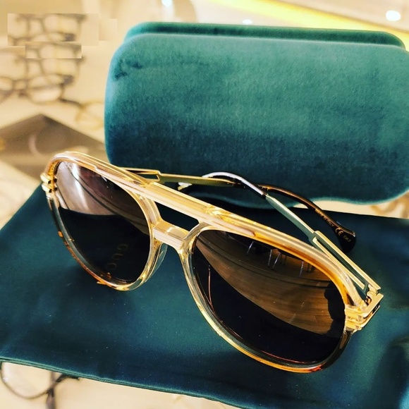 NWT GUCCI GG1104S - 002 Pilot Sunglasses - Picture 2 of 4